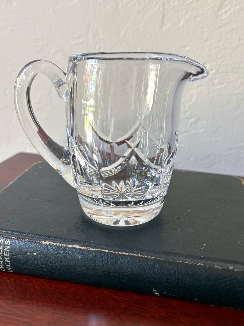 Vintage Waterford Crystal Creamer signed Etched Hallmark